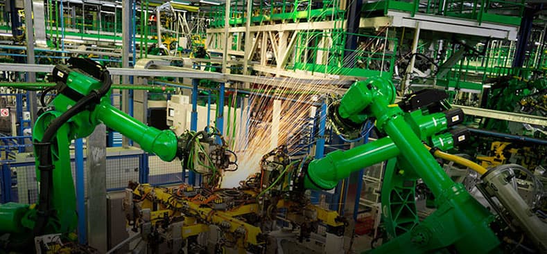 Automotive Manufacturing: Robotic Welding Assembly